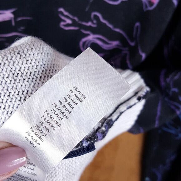 PAUL SMITH Sweater Mens Large Faded Black Pullover Crew Sea Tales Galaxy $275 - Picture 6 of 9